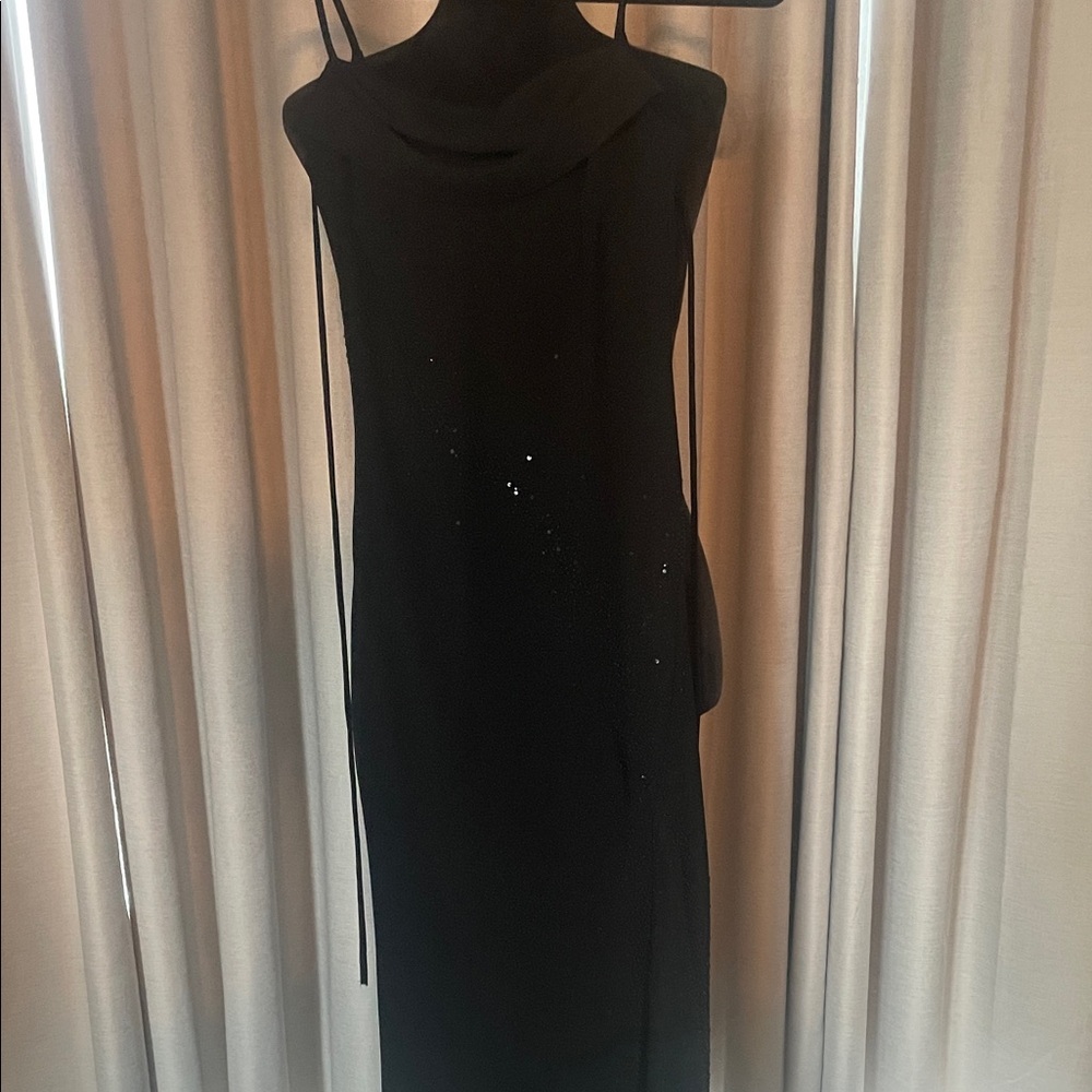 Chic Black Strapless Dress